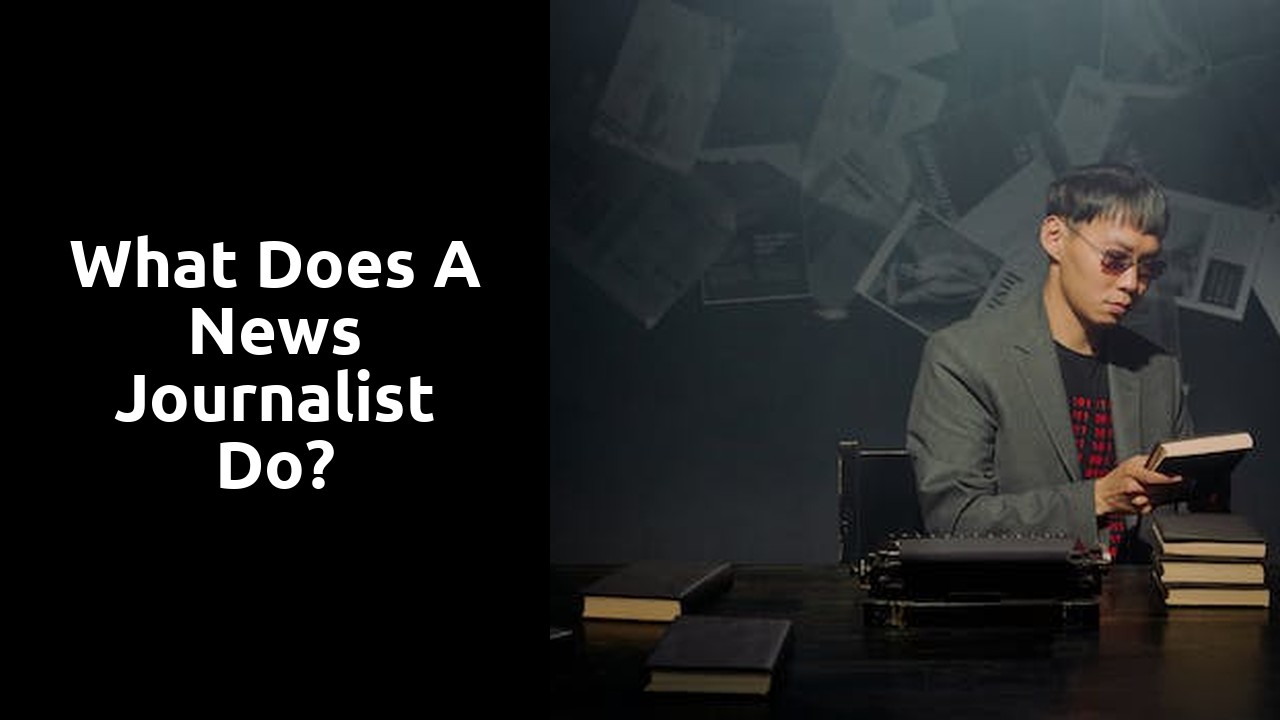What does a news journalist do?